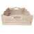 Artifacts Rattan Scallop Collection Rectangular Storage Basket in White Wash - 20" For Sale In Houston - Image 6 of 8