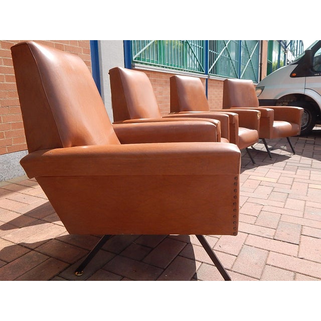 1950s Italian Armchairs, 1950s, Set of 4 For Sale - Image 5 of 14