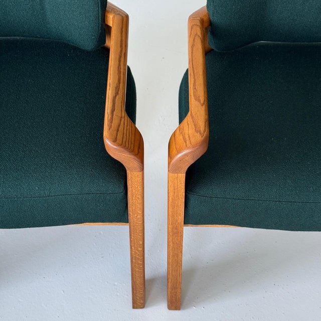 1980s 1980s Brutalist Sculpted Dining Chairs by Lou Hodges for Generation 80 - Set of 4 For Sale - Image 5 of 10