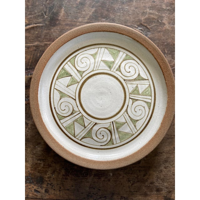 1960s Danish Style Pottery Plates - Set of 4 For Sale In Chicago - Image 6 of 12