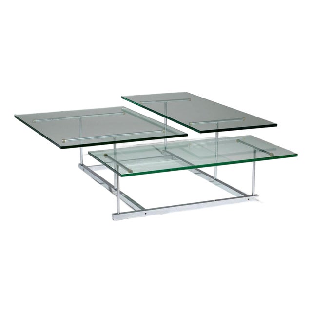 Gerald McCabe Rare Multi-Plane Coffee Table 1981 For Sale