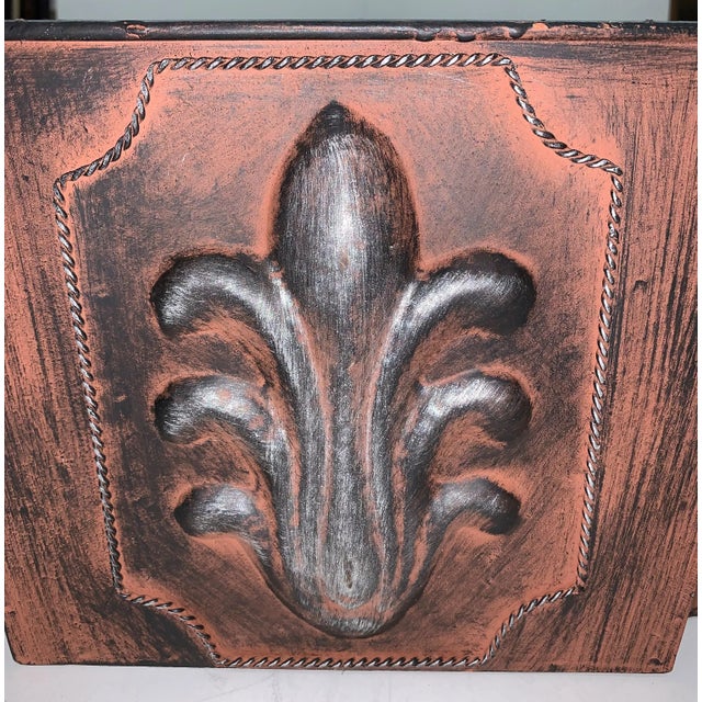 Metal Small Rustic Metal Planter For Sale - Image 7 of 8