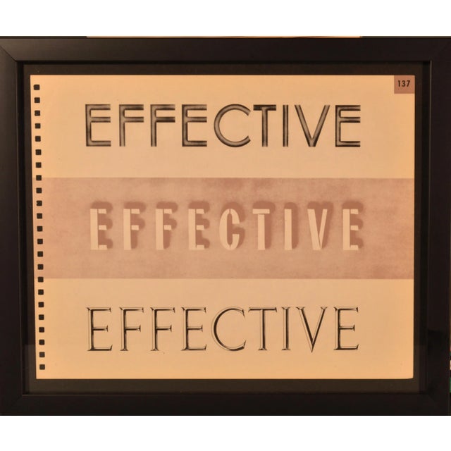 The Geometry of Persuasion: American Typography Pages Object: Set of Nine Framed Typographic Study Pages Origin: New York,...