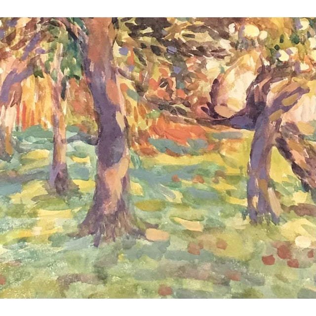 1930s Charles Émile Moses Hornung, Verger, 1933, Watercolor on Paper For Sale - Image 5 of 7