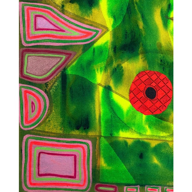 Max Manning “Untitled (CVS189)” Contemporary Pink and Green Geometric Abstract Painting, 2020 For Sale In Houston - Image 6 of 8