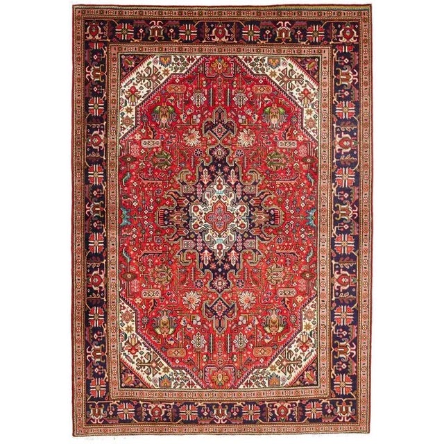 Middle Eastern Hand-Knotted Tabriz Rug For Sale - Image 11 of 11