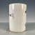 White Crackle Glaze Porcelain Brush Pot With Figure on Horseback For Sale - Image 8 of 9