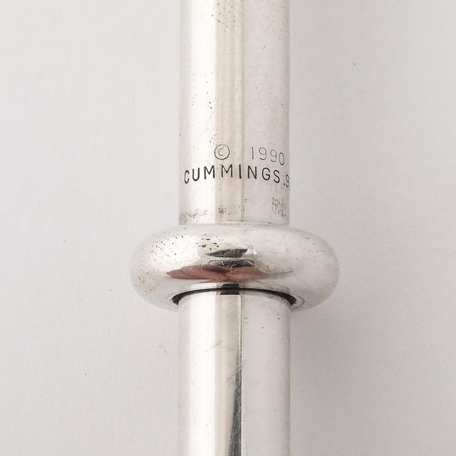 Rare Minimal Sterling Silver Ballpoint Pen, Tiffany & Co Signed Angela Cummings For Sale - Image 10 of 13