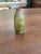 Absolutely stunning multi-layered Emile Galle signed cabinet vase with vibrant green, white, and pink acid etched pansy...
