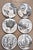 Series of 6 plates designed by Piero Fornasetti for Martini & Rossi from the good of ' 80s!