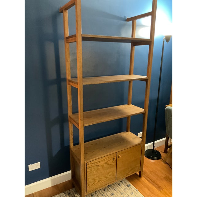 Wooden bookshelf Danish, Scandinavian design Shelves are not deep, only 12” 6 years old Near perfect condition, no...