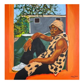 Emmanuel Akolo Uncharted Territory, Acrylic Painting on Canvas, 2023 For Sale