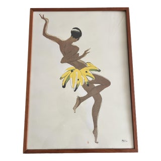 Poster for Tumulte Noir Featuring Josephine Baker by Paul Colin, 1995 For Sale