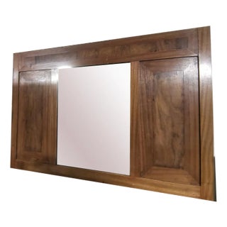 Art Nouveau Style Italian Mahogany Mirror, 1930s For Sale