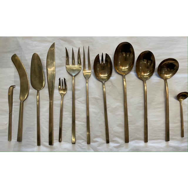Complete Set of Thai Bronze Flatware, Boxed Chairish