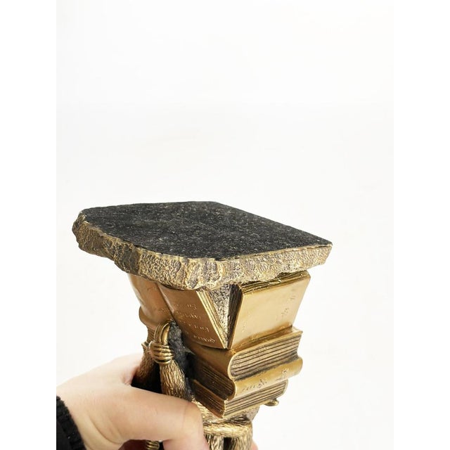 Bookends Depicting Sculptures of Monkeys in Gilded Metal, France, 1970s, Set of 2 For Sale - Image 11 of 14