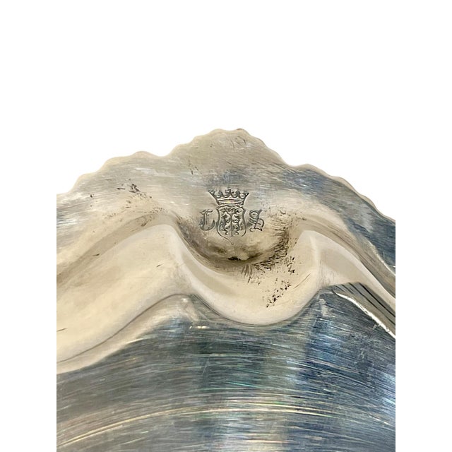 Silver Antique English Sheffield Plate Silver Salver With Shell Detailing by Cooper and Sons For Sale - Image 8 of 14