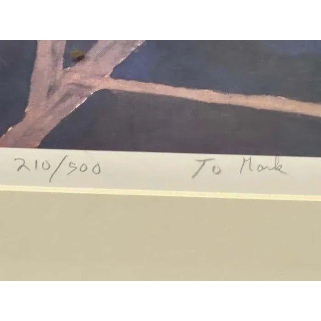 Paper Beach Landscape Lithograph by Dennis Hare For Sale - Image 7 of 7