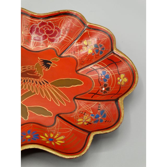 Japanese Antique Japanese Lacquer Papier Mache Tray For Sale - Image 3 of 8