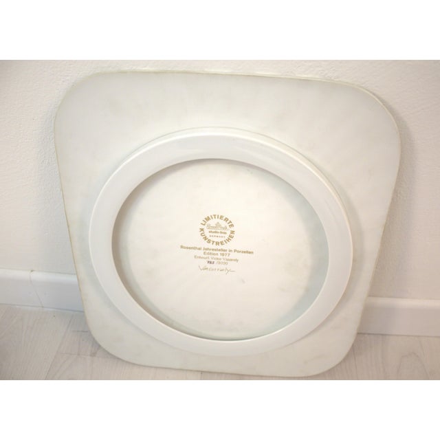 Rosenthal Ceramic Plate by Victor Vasarely for Rosenthal, 1977 For Sale - Image 4 of 5