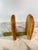 Mid-Century Modern Mid-Century Modern Rounded White Oak & Brass Bookends - A Pair For Sale - Image 3 of 9