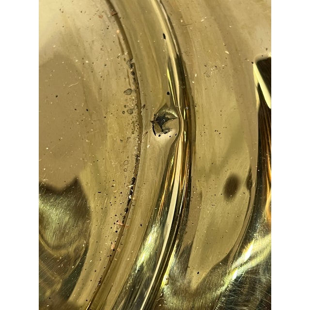 Vintage Solid Brass Towel / Valet Stand With Ring Holders – Mid Century Traditional For Sale - Image 11 of 12