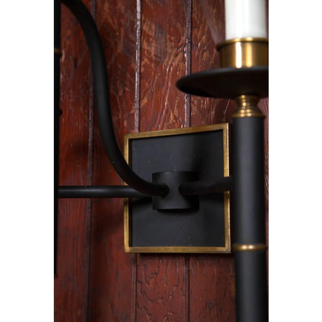 Triple Hurricane Sconces - a Pair For Sale - Image 9 of 15