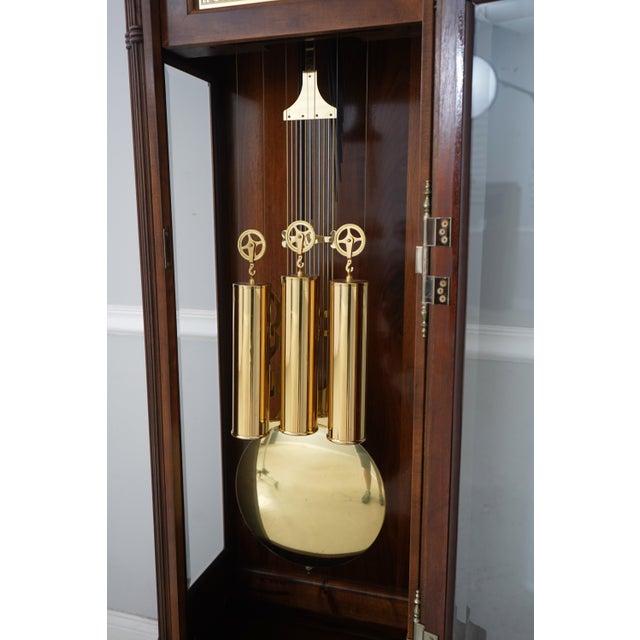 Ridgeway Gothic Walnut Tall Case Grandfather Clock For Sale - Image 11 of 18