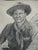 PENCIL DRAWING Western Cowboy Art Original Vintage Signed Daria Kingman For Sale - Image 4 of 10