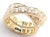 Gold 1990s Cartier Yellow Gold Nouvelle Vague Diamond Band, Size 5.75 For Sale - Image 8 of 12