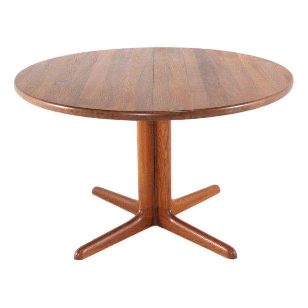 Danish Round 2-Way Extendable Stenum Dining Table For Sale