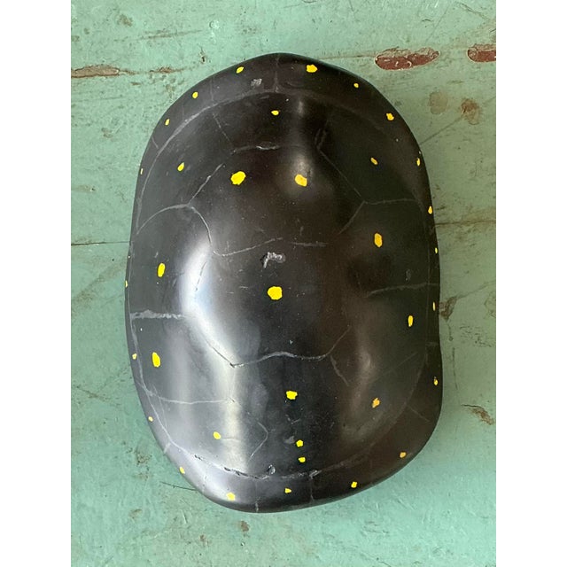 This vintage Italian scagliola turtle shell is a masterfully executed decorative object, channeling the timeless appeal of...