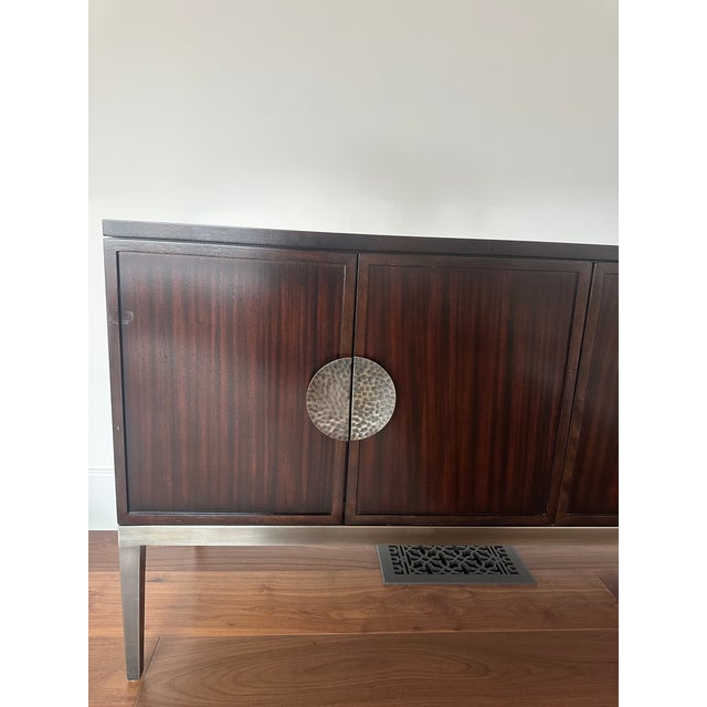 Early 21st Century Bernhardt Jet Set Sideboard in Caviar For Sale - Image 5 of 16