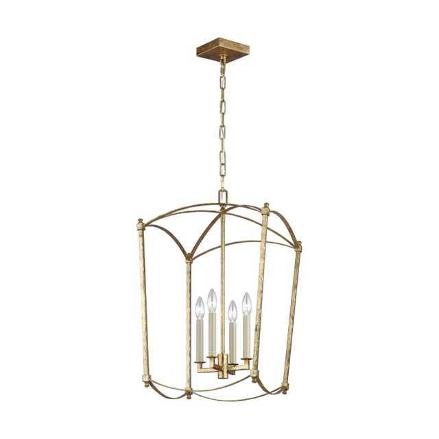 2020s Sean Lavin by Visual Comfort Studio Thayer Medium Lantern, Antique Gild For Sale - Image 5 of 5