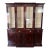 19th Century English Rosewood Breakfront Bookcase With Hidden Drawers For Sale