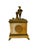 Clock Antique Marble With Sculpture and Brass Accent Mantel French Decor For Sale - Image 9 of 11