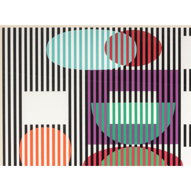 Contemporary Yaacov Agam "Double Metamorphosis Ii" Screenprint For Sale - Image 3 of 13