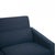 Textile 3303 Three-Seater Airport Sofa in Blue Fabric by Arne Jacobsen, 1980s For Sale - Image 7 of 18