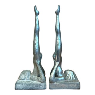 Vintage Deco Frantart Sasparilla Nude Bookends - Set of 2 For Sale