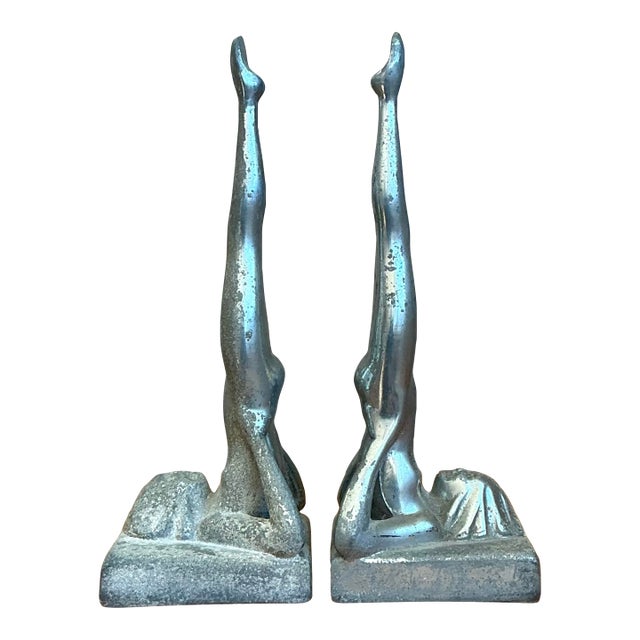 Vintage Deco Frantart Sasparilla Nude Bookends - Set of 2 For Sale