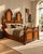 19th Century Italian Renaissance Revival Mahogany and Birdseye Maple Bed, 1980s For Sale - Image 3 of 10