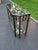 Faux Bamboo Bronze Metal and Glass Sofa Table For Sale - Image 9 of 18