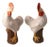 19th Century Chinese Porcelain Figures of Roosters - a Pair For Sale