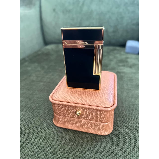 Late 20th Century Rare Vintage Dupont Lighter & Christian Dior Cufflinks & Neck Tie Gift Set For Sale - Image 5 of 18