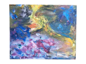 Vintage Abstract Impasto Painting 5