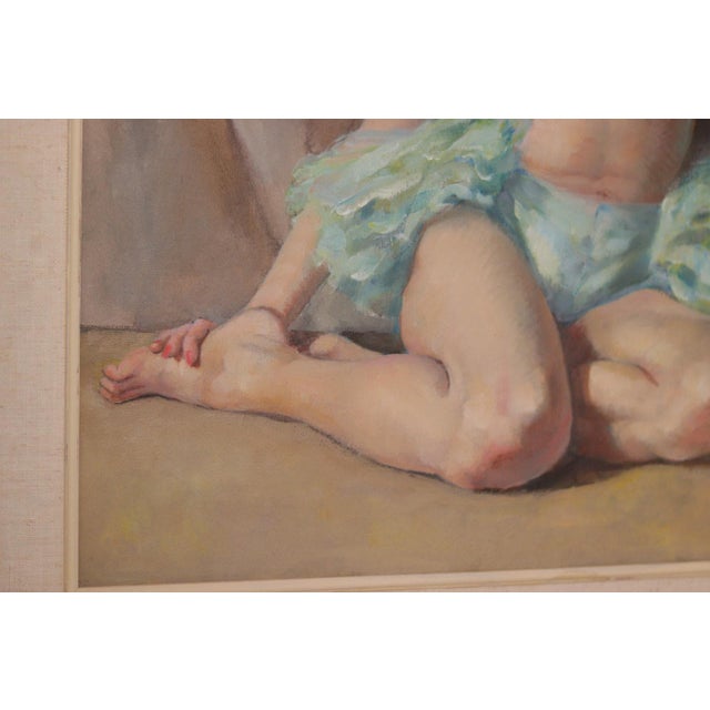 Philippe De Rougemont, Woman Portrait, 1950s, Oil on Canvas For Sale - Image 16 of 18