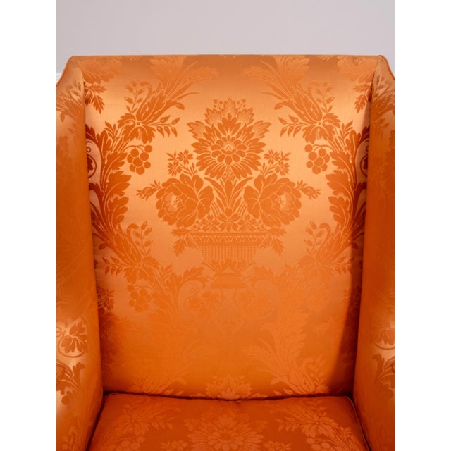 1970s Kittinger Cw-104 Colonial Williamsburg Clawfoot Wing Chair For Sale - Image 5 of 18