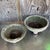 Gray Vintage Boho Cast Concrete Bowl Planters - Set of 2 For Sale - Image 8 of 12