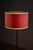 1970s Floor Lamp with Bordeaux Shade and Leather Base from Staff Leuchten, 1970s For Sale - Image 5 of 9