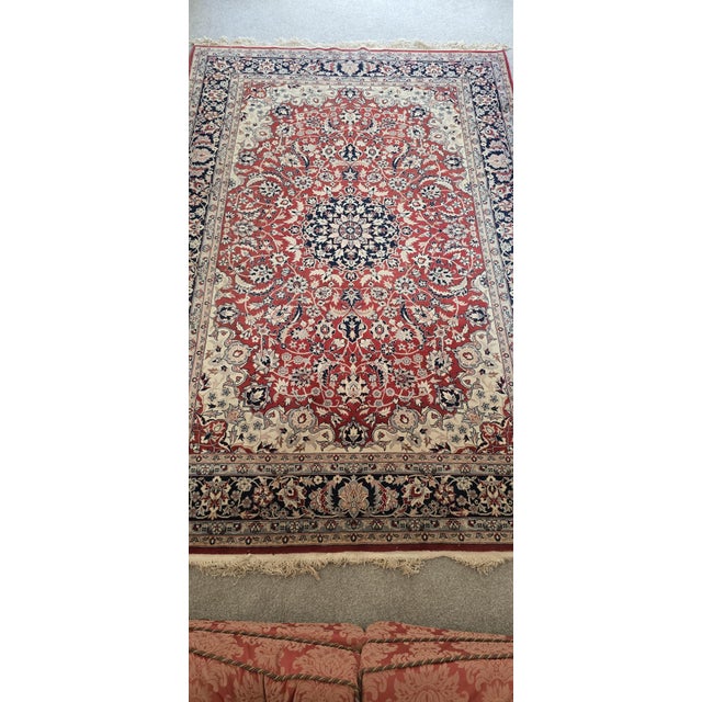 Beige Large Rug in Wool, 1920s For Sale - Image 8 of 13